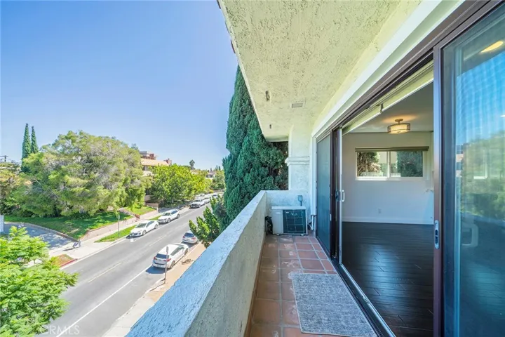 Front balcony view on Veteran Ave.