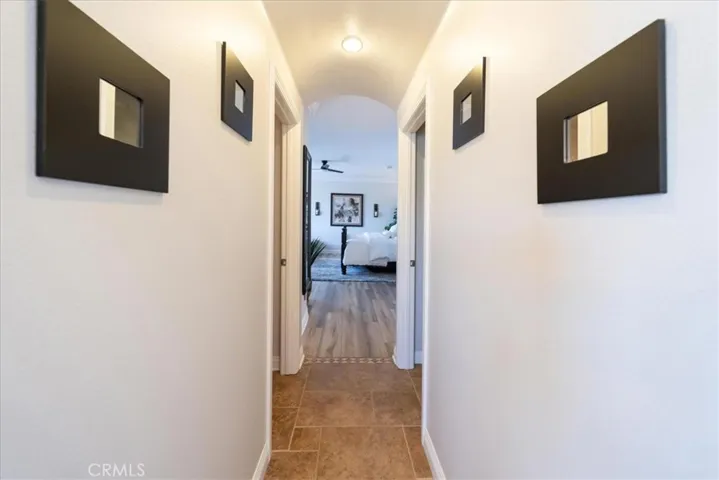 Hallway from master bedroom to bathroom