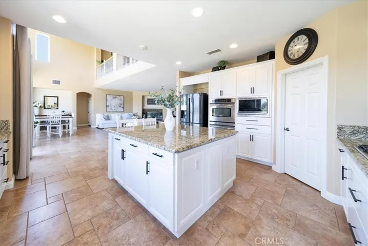 Kitchen open to family room