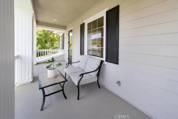 Upstairs balcony
