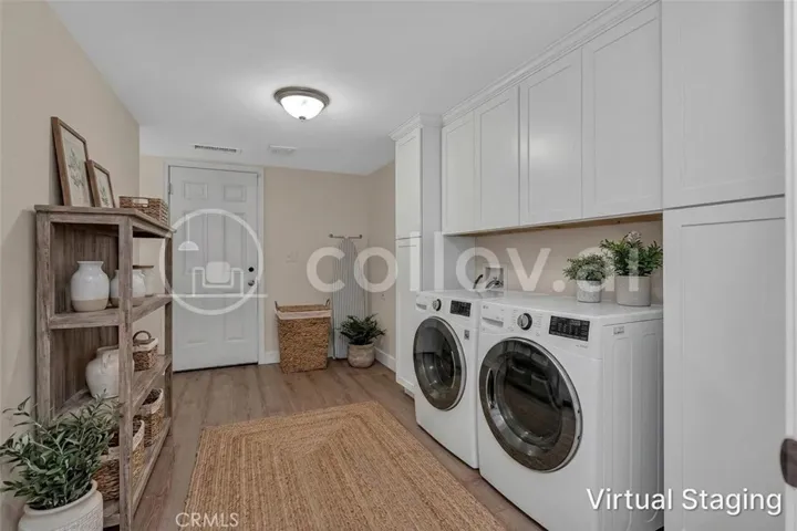 laundry room virtually staged