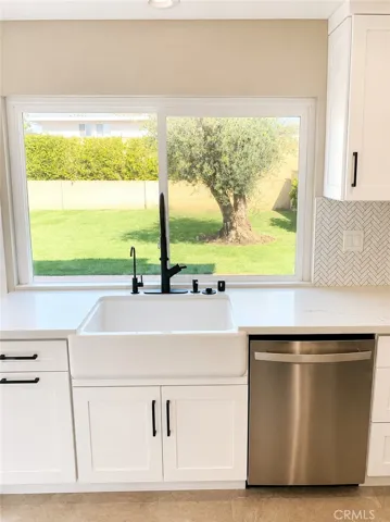 Kitchen Overlooking Backyard