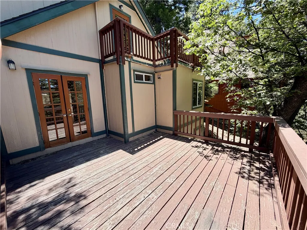 Deck off of living room