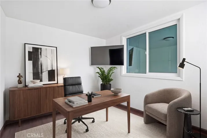Virtually staged room