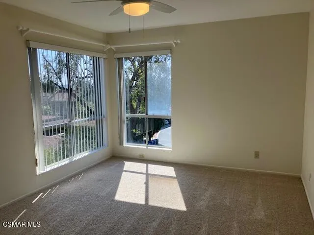 Front bedroom with view and sunshine