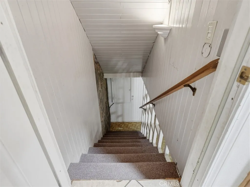 Down stairs