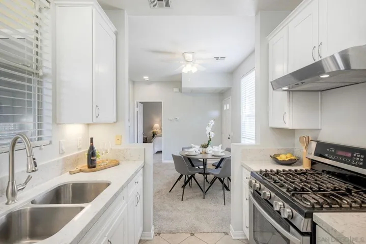 Just renovated in April and May 2026. New cabinets, new countertops, lights, paint, disposal and blinds. Lots of space and a window over the sink!