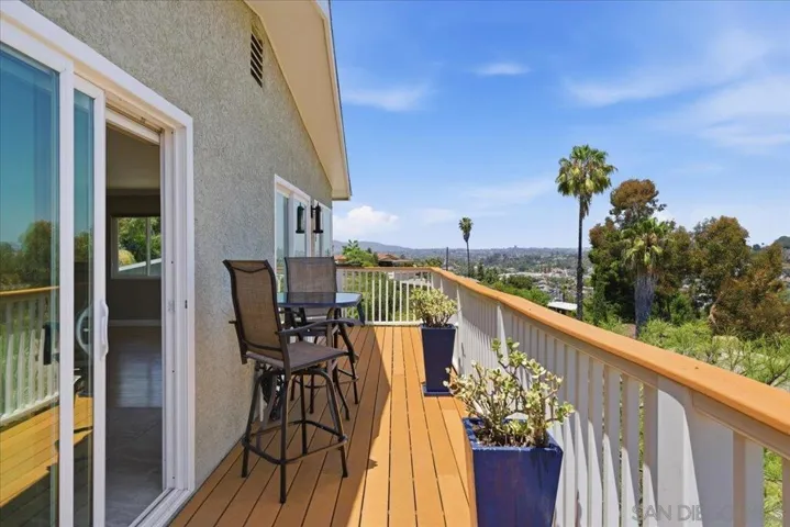 Deck runs the entire length of the home. Panoramic views morning to night!
