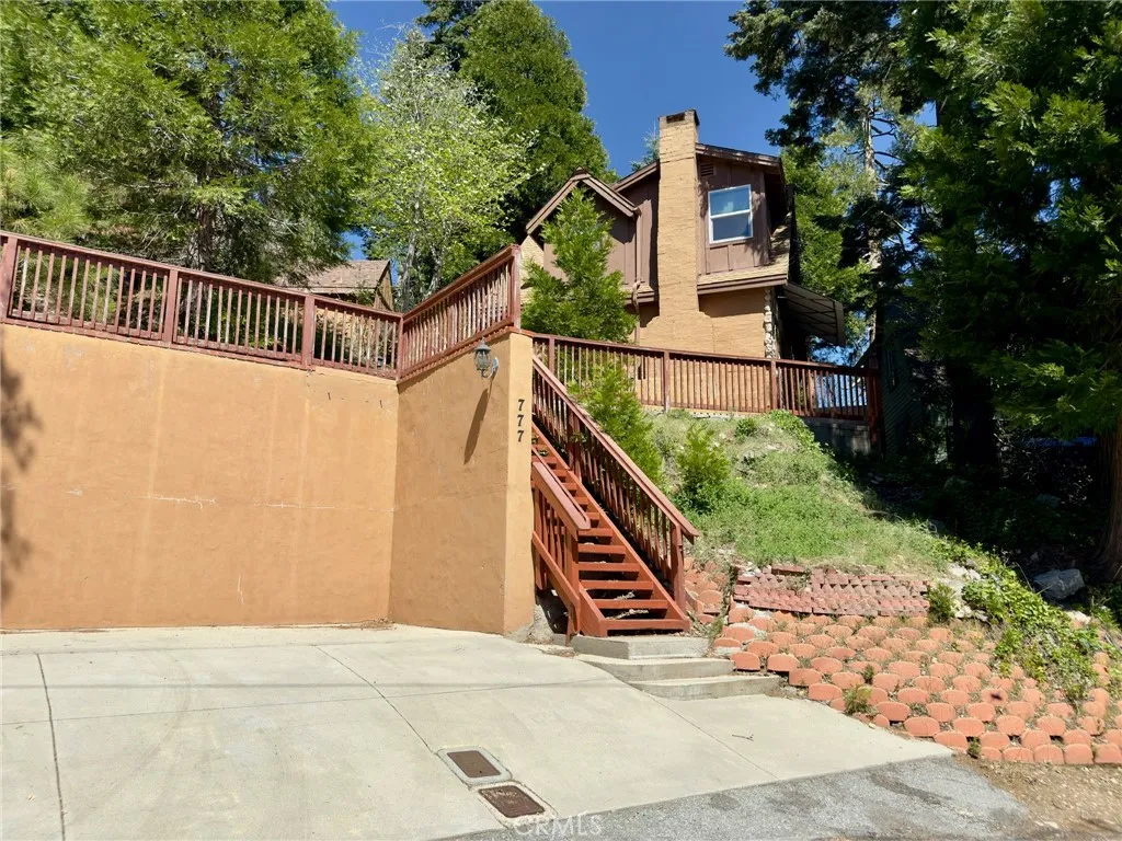 Front of home, parking