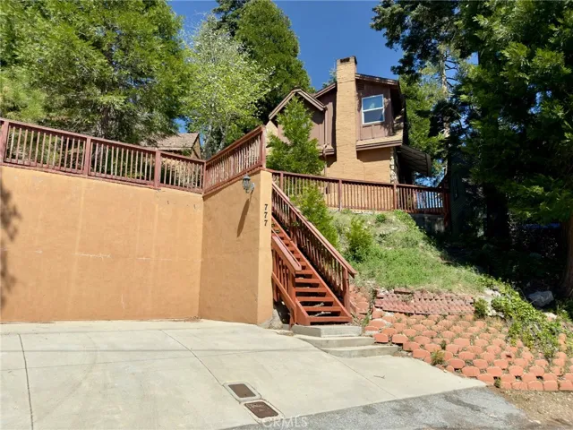 Front of home, parking