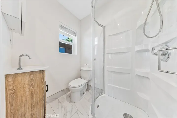 Bathroom Serving the converted garage
