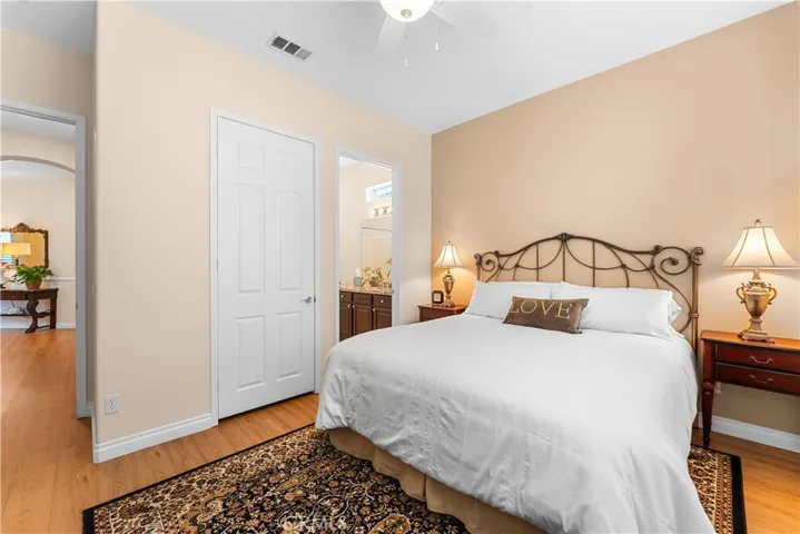 Guest Bedroom has Private Bath and Walk-in Closet