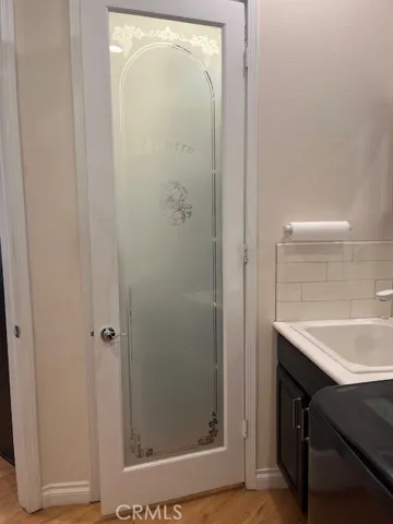 Custom Etched Pantry Door