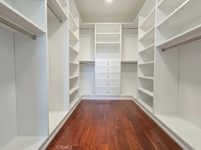 Master bedroom walk-in closet