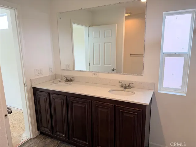 Master bath double vanity