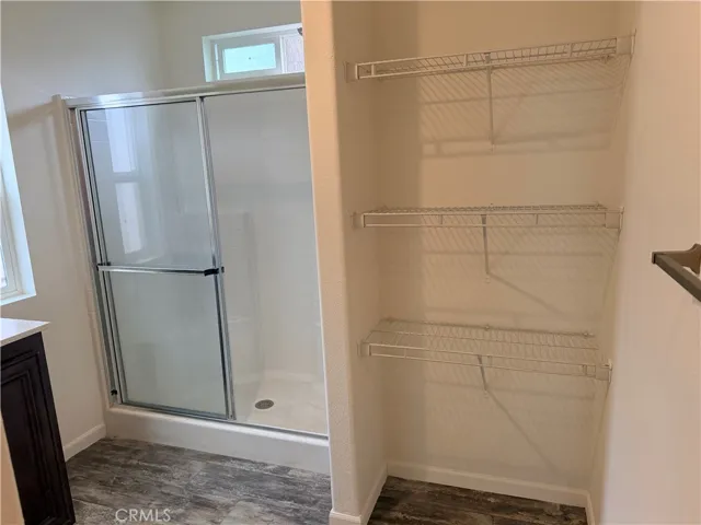 Another shower walk-in closet shot.