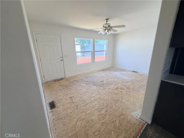 Shot of front door and Family room