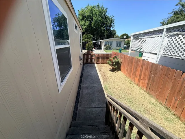 On front porch looking at the street