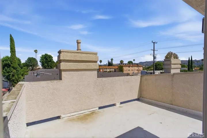 Private rooftop deck