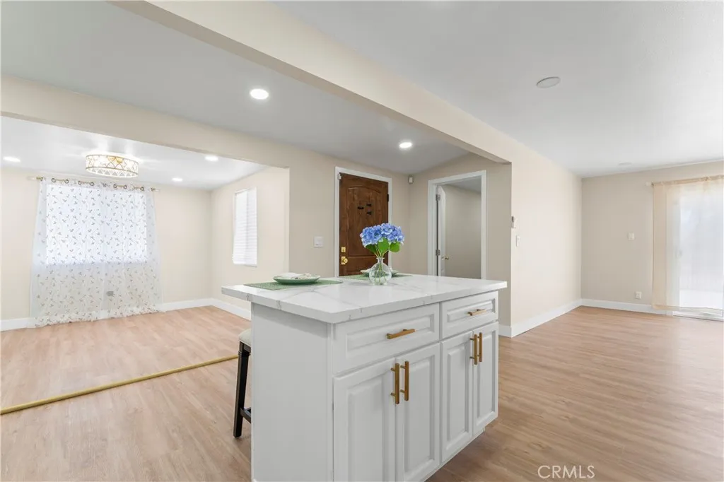 Open concept floor plan