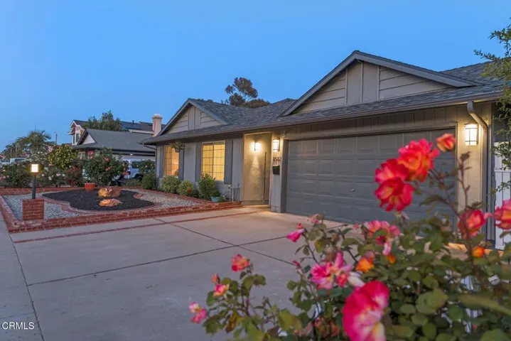 Front of Home at Night