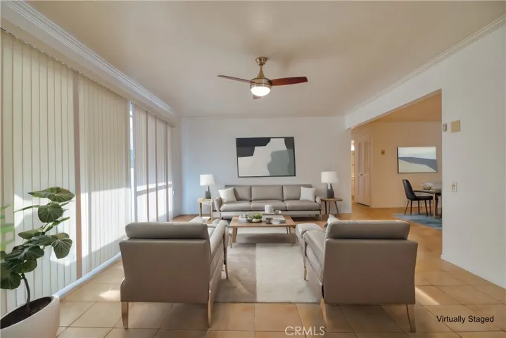 Living Room - virtually staged