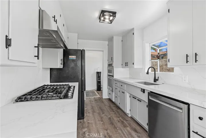 Remodeled kitchen and new bay window.