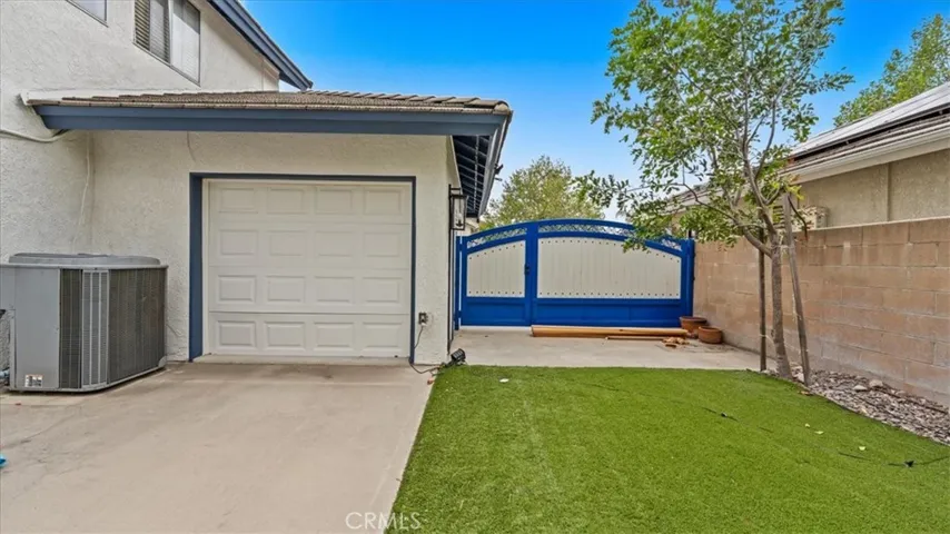RV gate with Garage drive through door