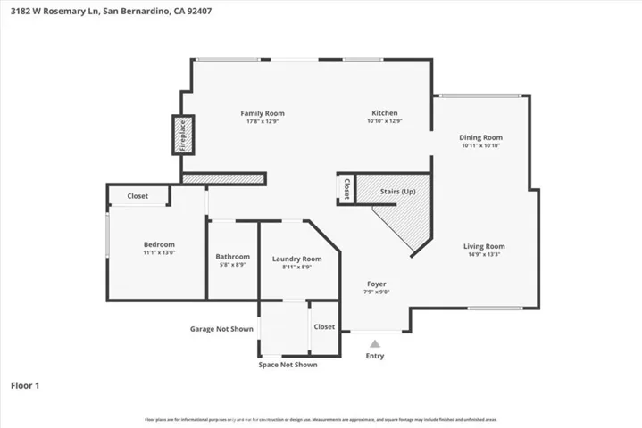 1st story. Room south of the laundry room is an actual bedroom. 2 total bedrooms downstairs.