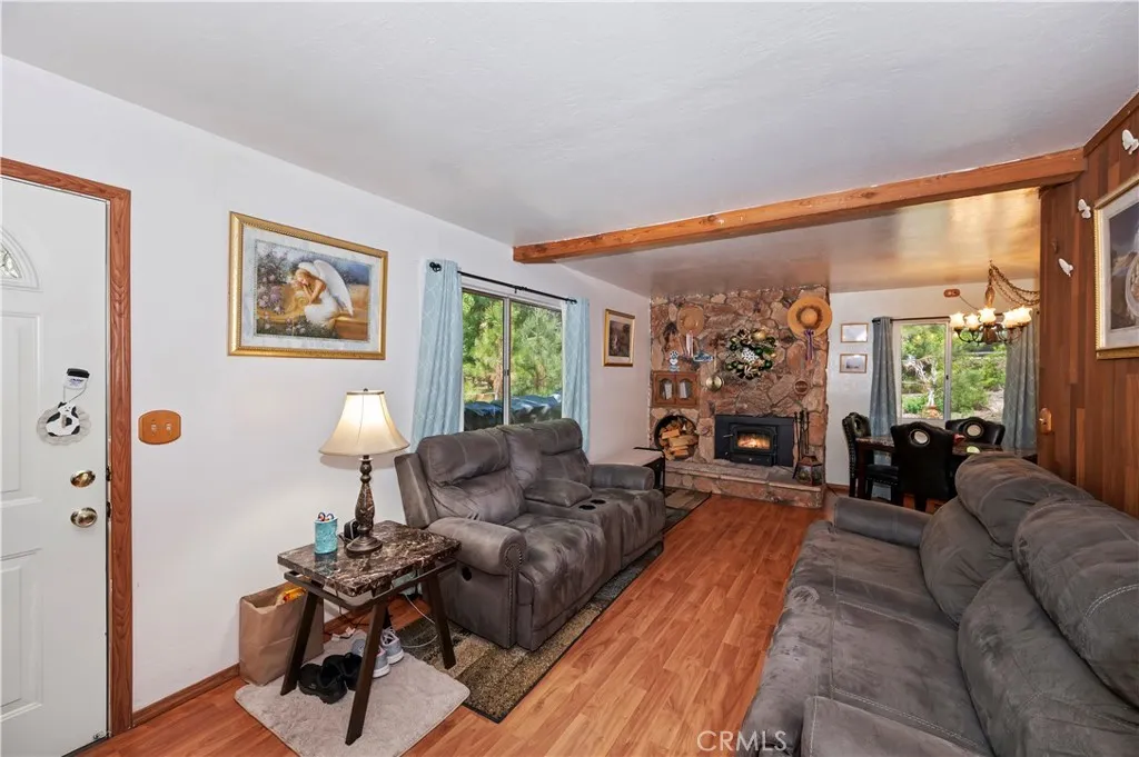Front Door With Family Room.

Fireplace has been digitally altered