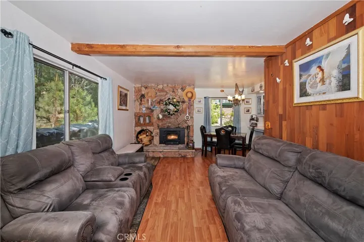 Fireplace has been digitally altered