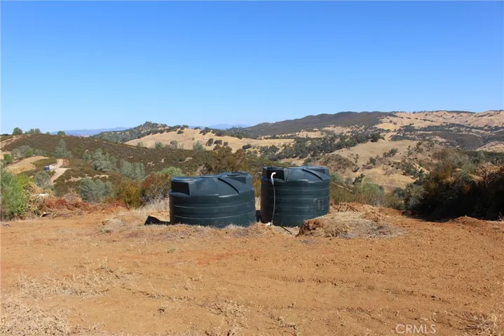 Two storage tanks for the shared well for the two parcels.