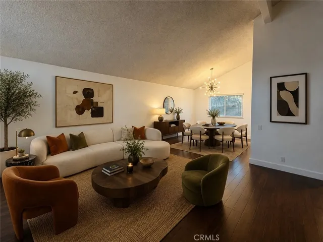 Virtually Staged Living/Dining Room