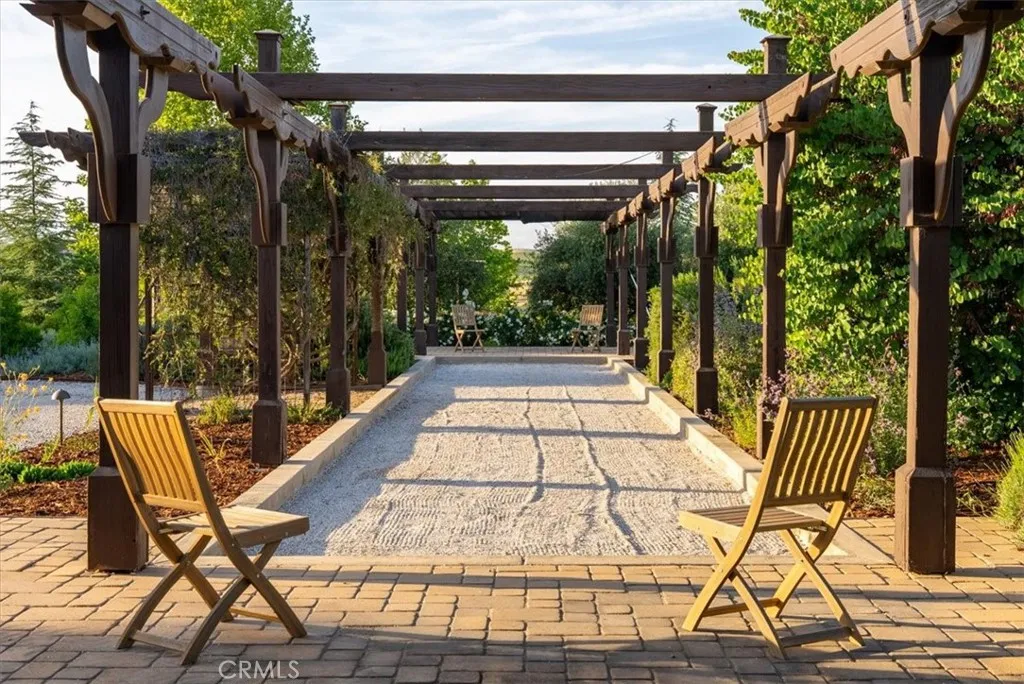 ...Bocce ball court...