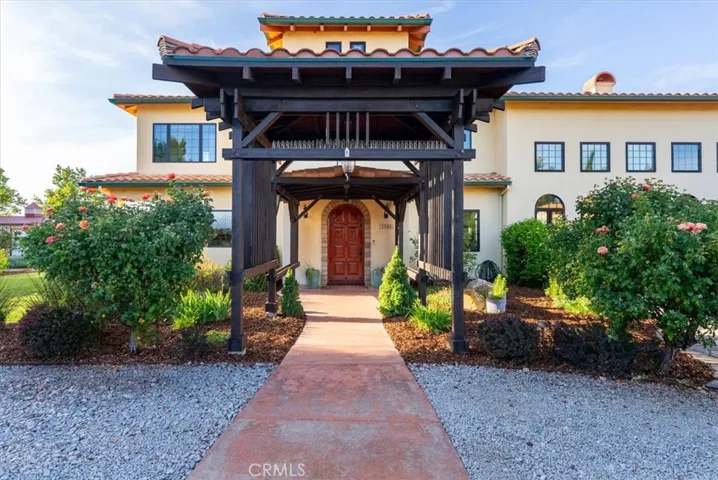 Enter from the circular driveway...