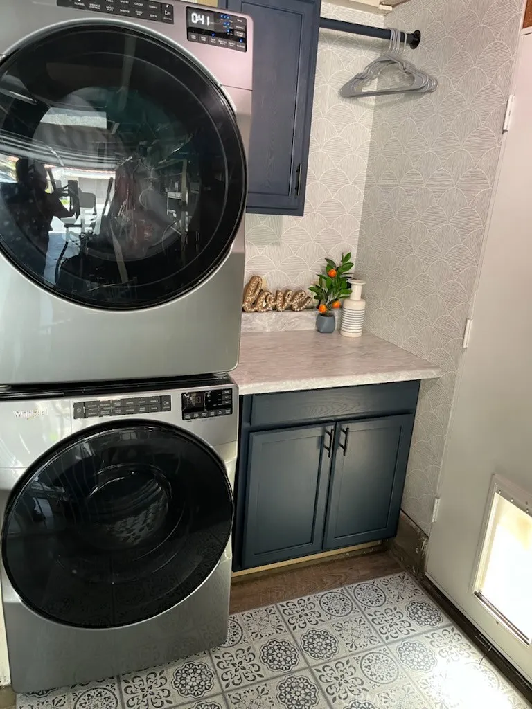 Laundry Area In Garage