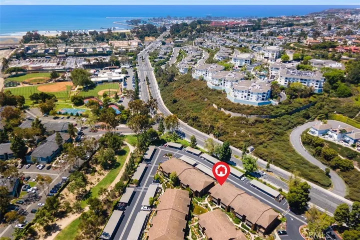 An arrow was placed by Photography company to show location of this condo.