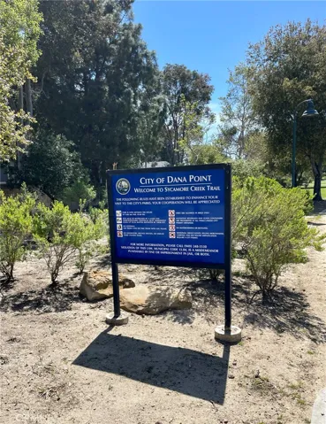 Sycamore Creek Trail is adjacent to Harbor Creek.