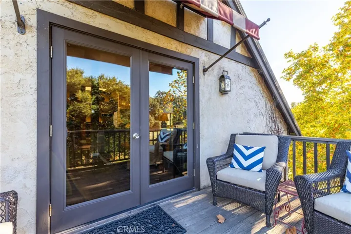 Balcony off the living room.