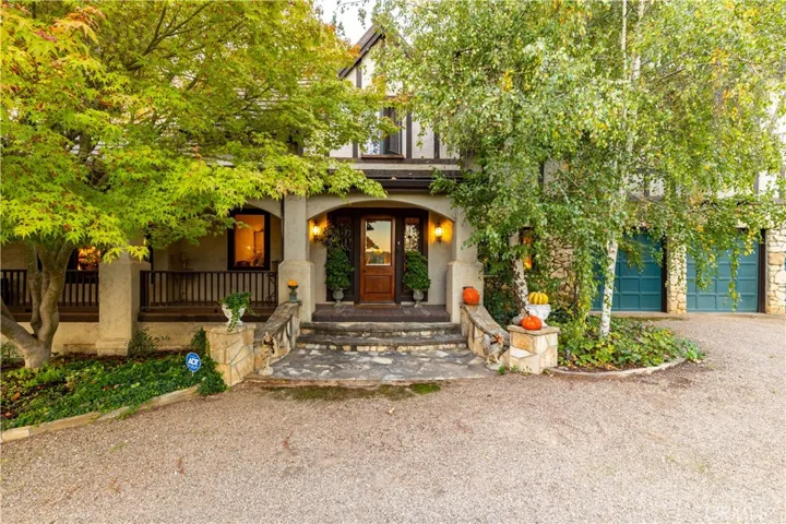 Charming entry into this storybook home.