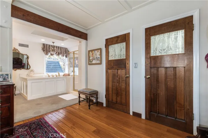 His walk-in closets.