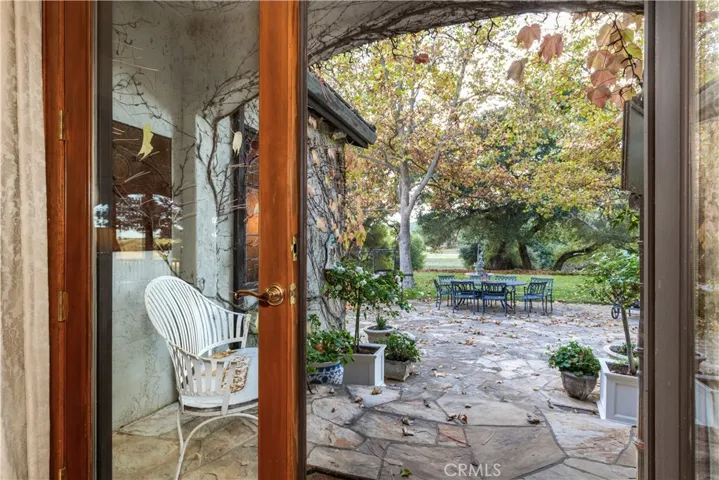 French doors lead out to many great seating areas.
