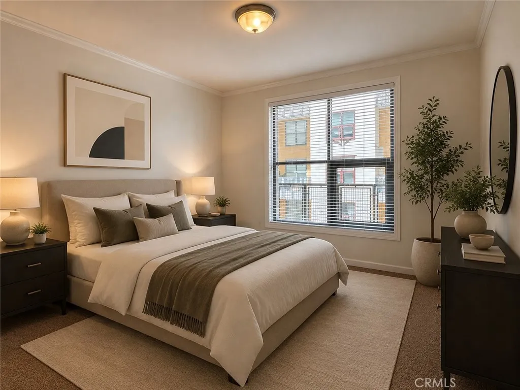 Virtually Staged Bedroom