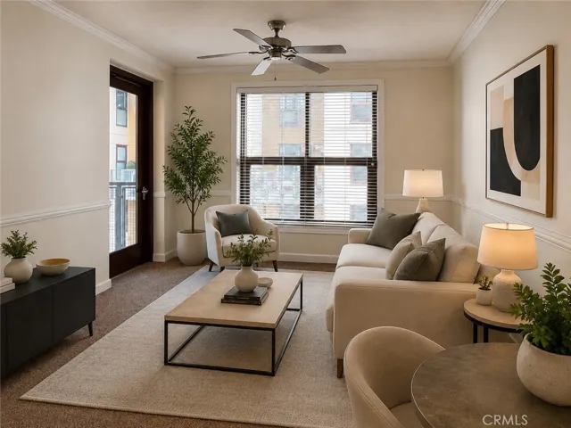 Virtually Staged Living Room