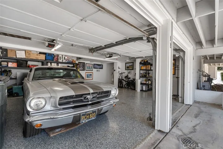 Oversized 2 car garage.