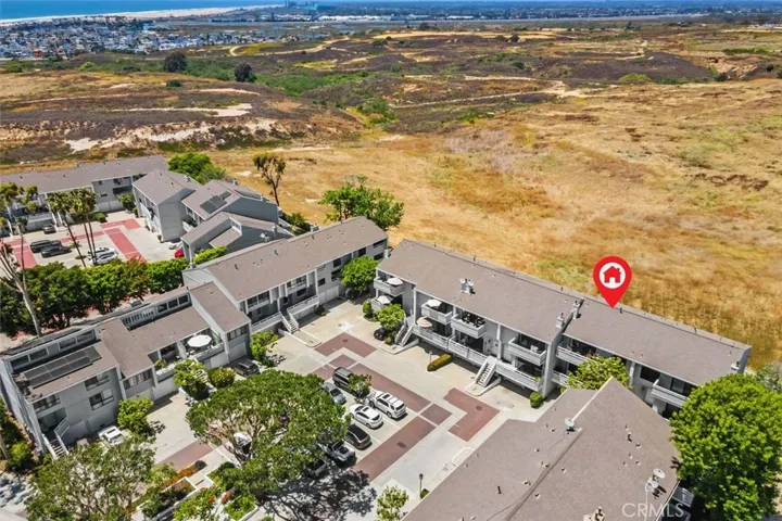 Drone photo showing just a part of the Randall Preserve and Ocean views with Courtyard Views as well.