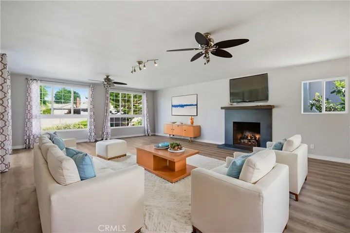 Living Room virtually staged