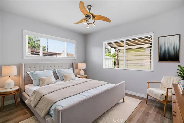 Bedroom virtually staged