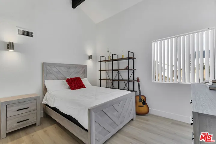 loft staged as bedroom has no