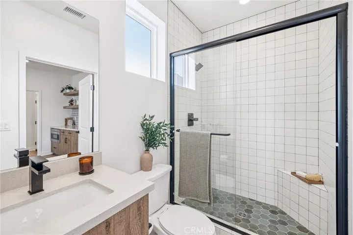 Model home primary bathroom